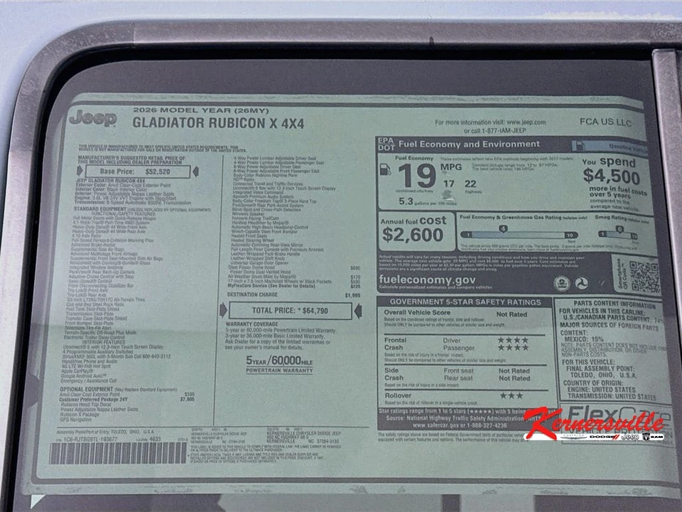 2026 Jeep JT Gladiator - Image 20 of 21