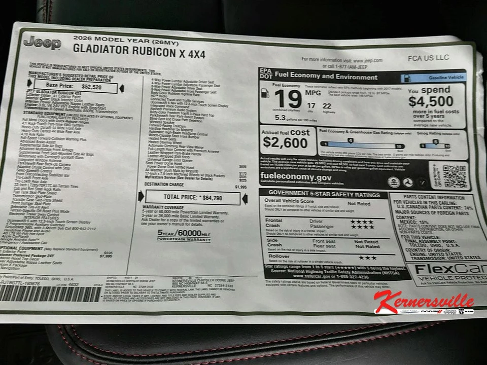 2026 Jeep JT Gladiator - Image 20 of 21