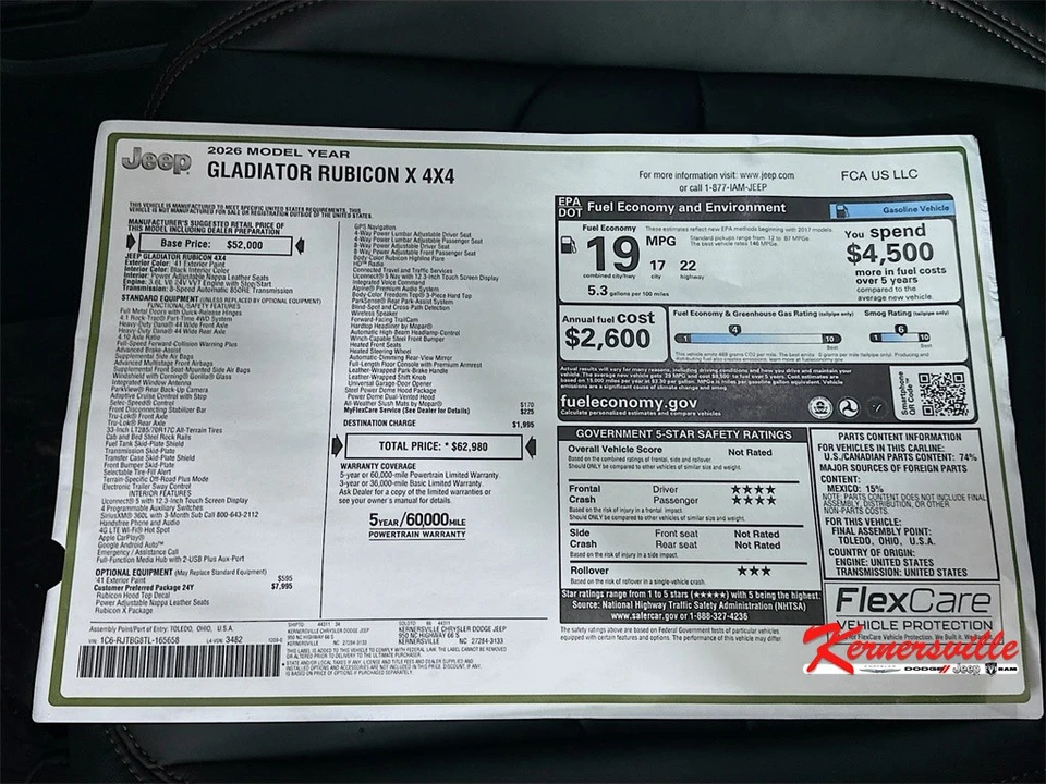 2026 Jeep JT Gladiator - Image 21 of 21