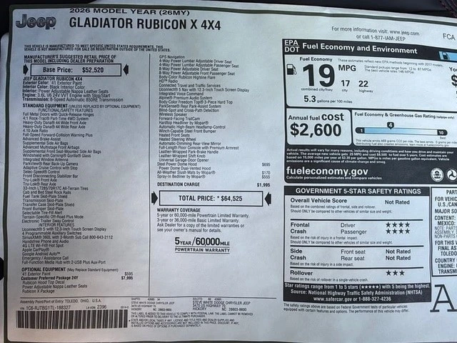 2026 Jeep JT Gladiator - Image 29 of 31
