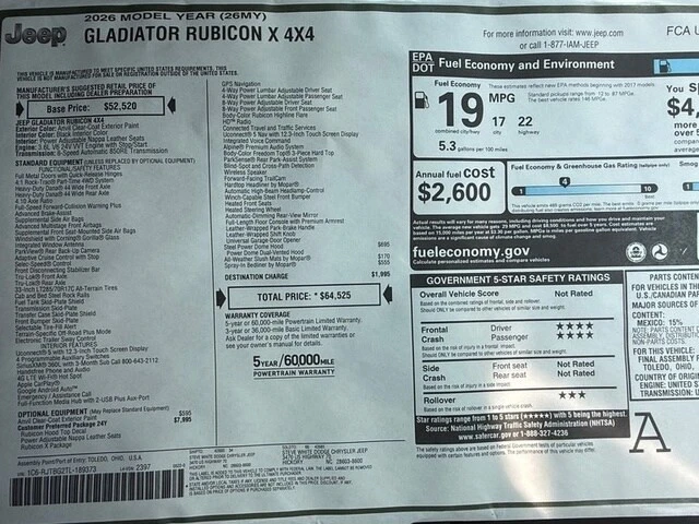 2026 Jeep JT Gladiator - Image 29 of 31