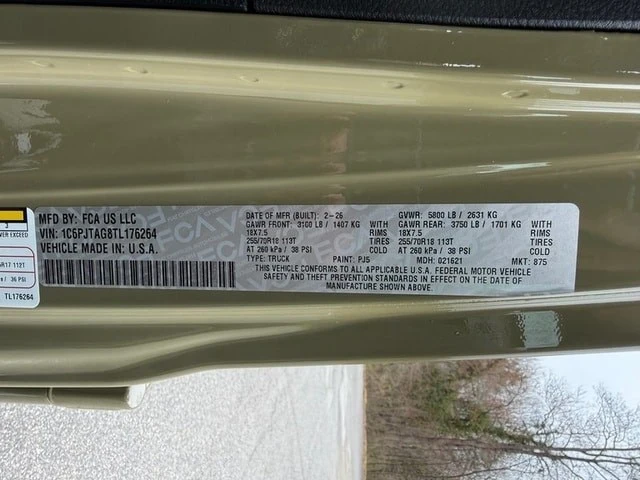 2026 Jeep JT Gladiator - Image 29 of 29