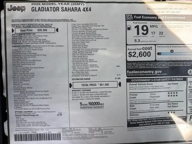2026 Jeep JT Gladiator - Image 28 of 30