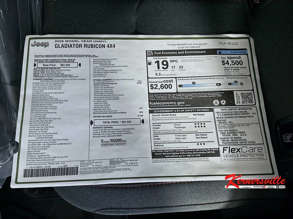 2026 Jeep JT Gladiator - Image 21 of 23