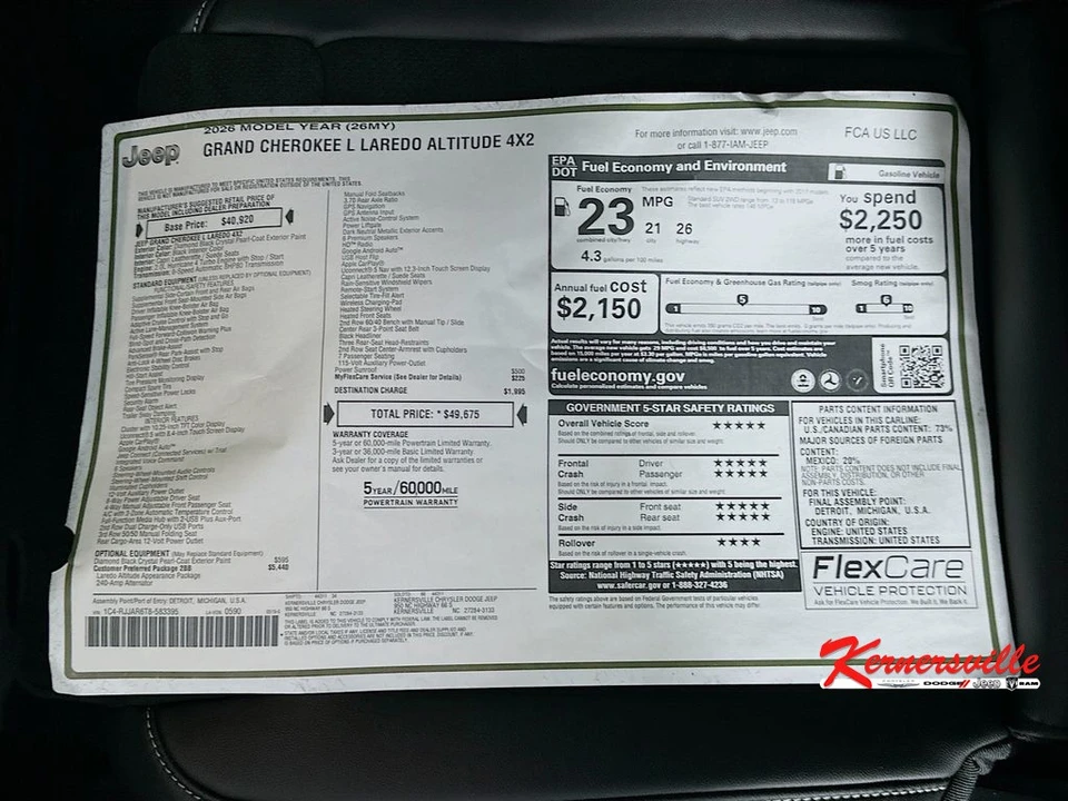 2026 Jeep WL Grand Cherokee - Image 17 of 22