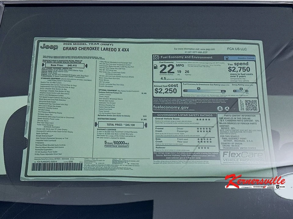 2026 Jeep WL Grand Cherokee - Image 21 of 22