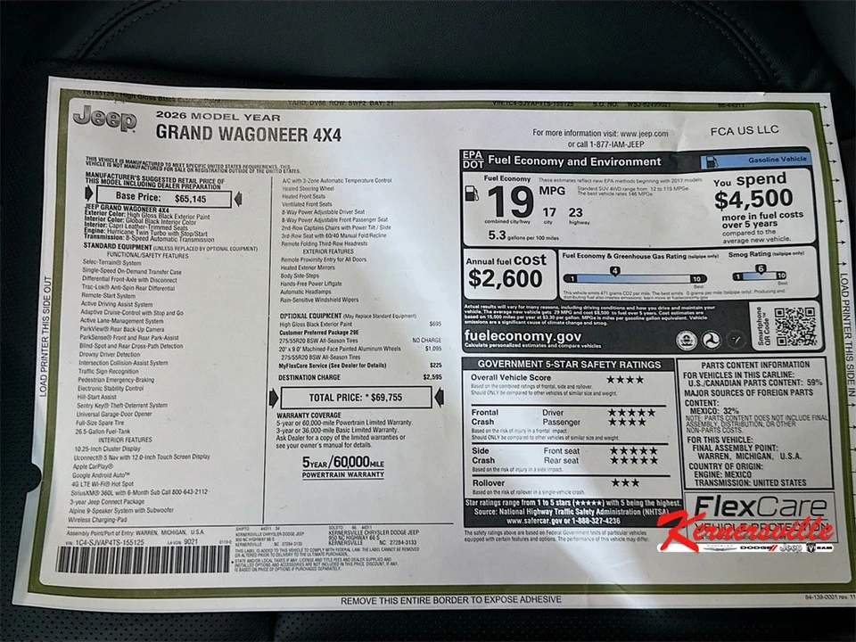 2026 Jeep WS Wagoneer - Image 21 of 21