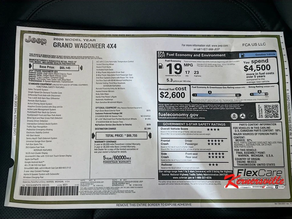 2026 Jeep WS Wagoneer - Image 21 of 22