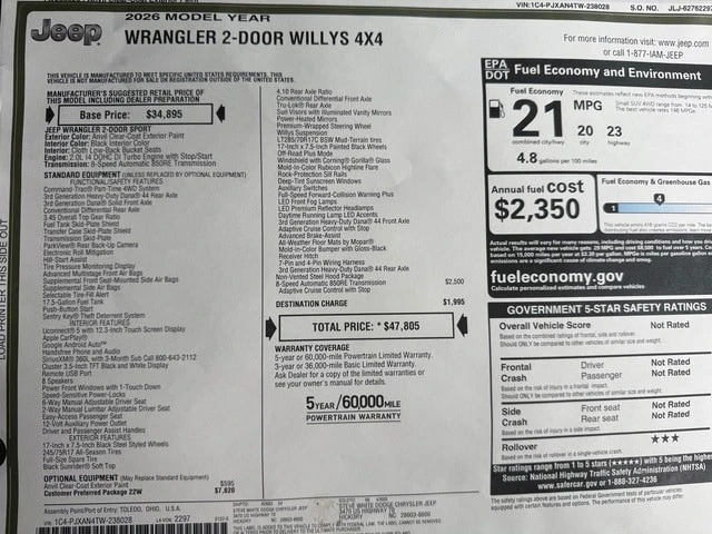 2026 Jeep JL Wrangler - Image 26 of 28