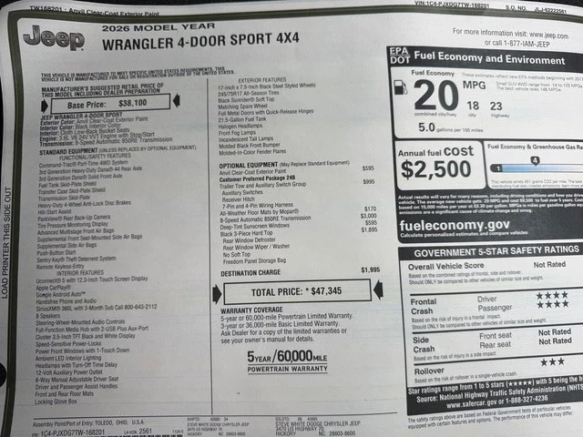2026 Jeep JL Wrangler - Image 29 of 31