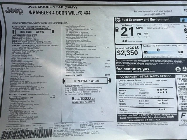 2026 Jeep JL Wrangler - Image 28 of 30