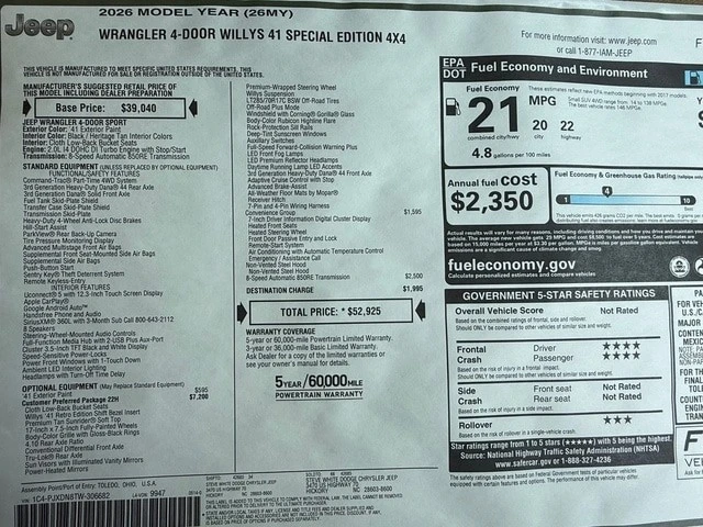 2026 Jeep JL Wrangler - Image 28 of 30