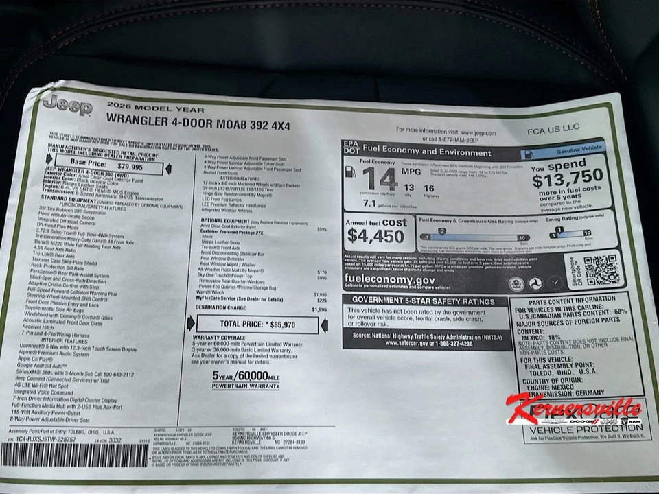 2026 Jeep JL Wrangler - Image 21 of 23