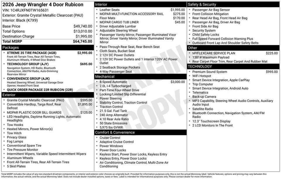 2026 Jeep JL Wrangler - Image 3 of 12