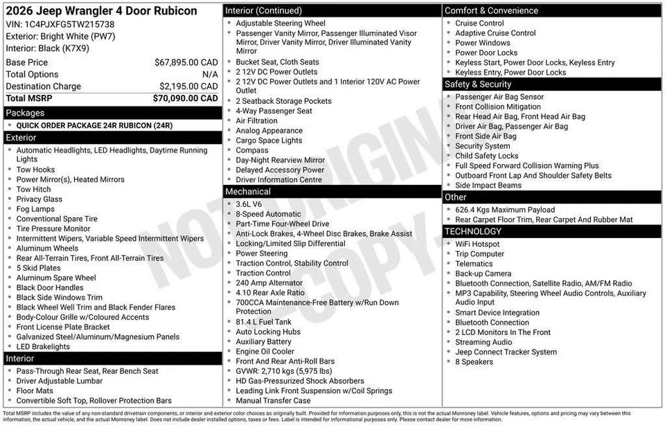 2026 Jeep JL Wrangler - Image 8 of 8