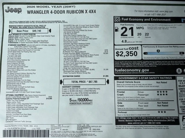 2026 Jeep JL Wrangler - Image 31 of 31