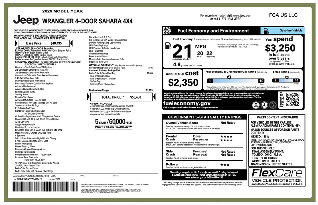 2026 Jeep JL Wrangler - Image 2 of 31