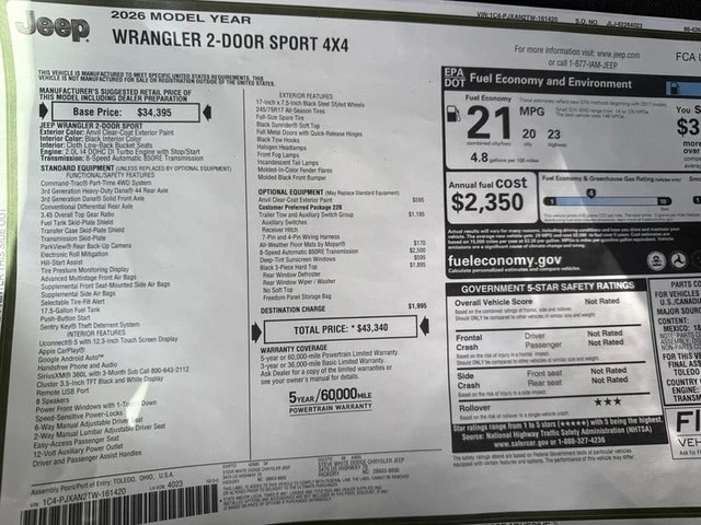2026 Jeep JL Wrangler - Image 28 of 30