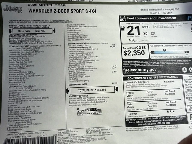2026 Jeep JL Wrangler - Image 29 of 31