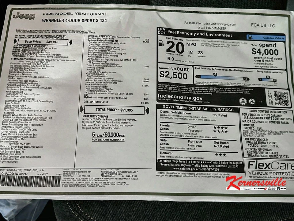 2026 Jeep JL Wrangler - Image 20 of 21