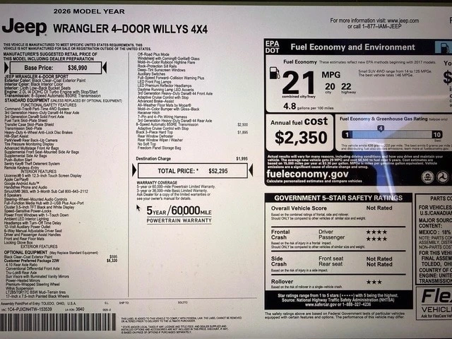 2026 Jeep JL Wrangler - Image 29 of 31