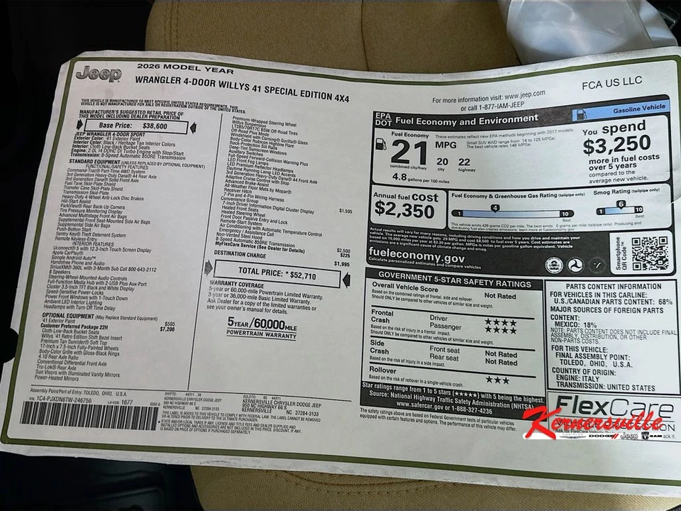 2026 Jeep JL Wrangler - Image 21 of 21