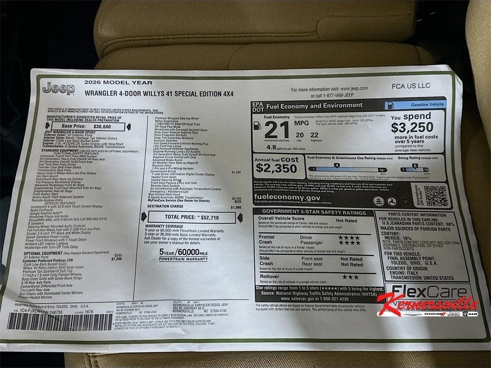 2026 Jeep JL Wrangler - Image 21 of 21