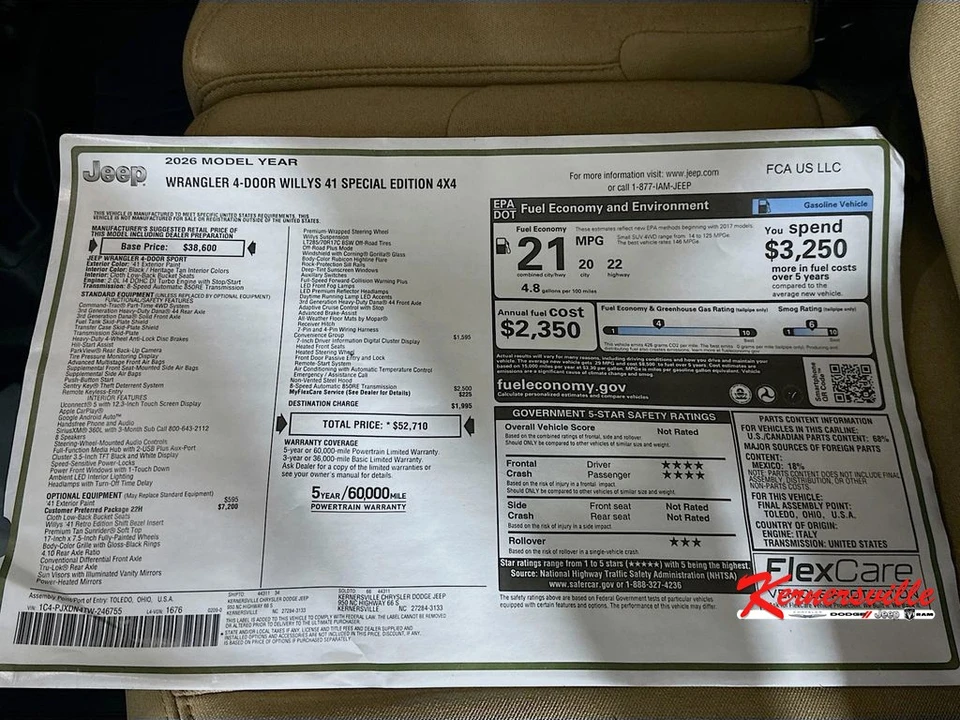 2026 Jeep JL Wrangler - Image 21 of 21