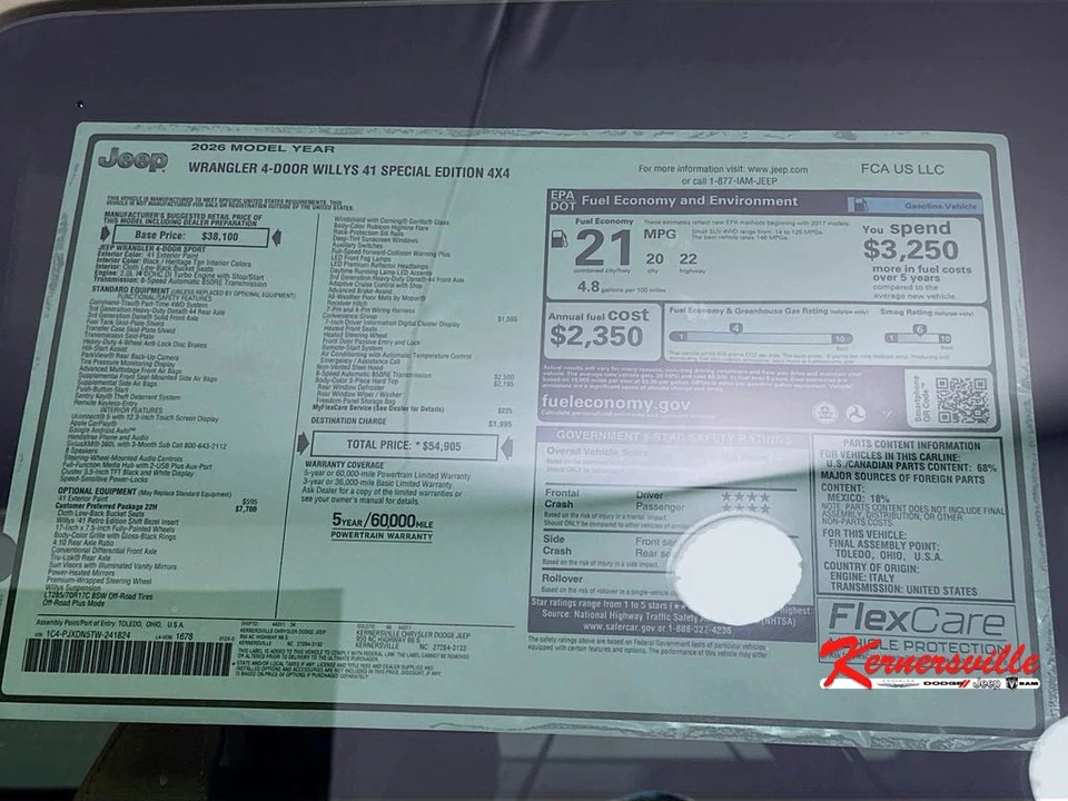 2026 Jeep JL Wrangler - Image 21 of 21