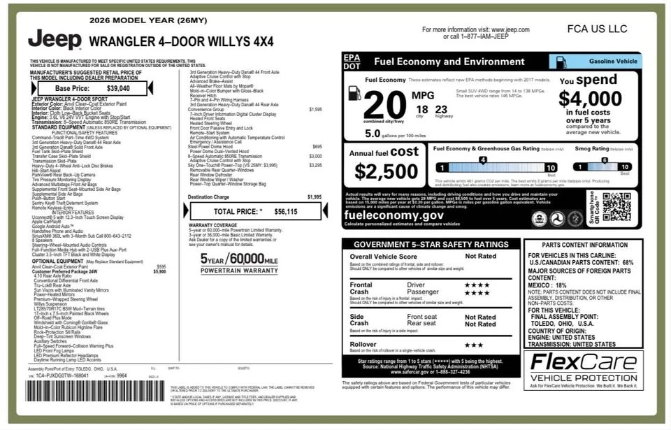 2026 Jeep JL Wrangler - Image 14 of 14