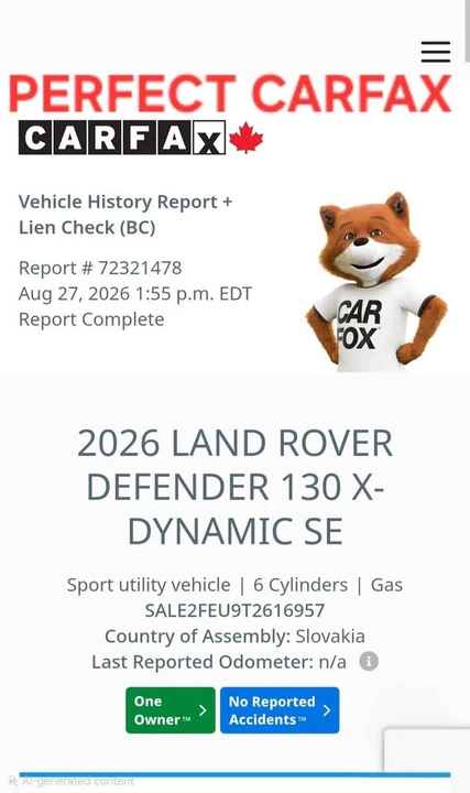 2026 Land Rover Defender L663 - Image 3 of 20