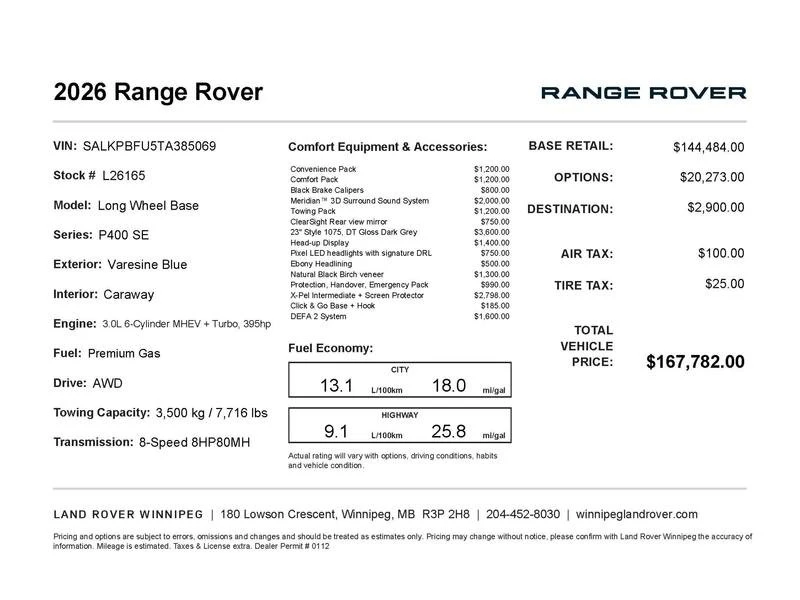 2026 Land Rover Range Rover L460 - Image 2 of 19