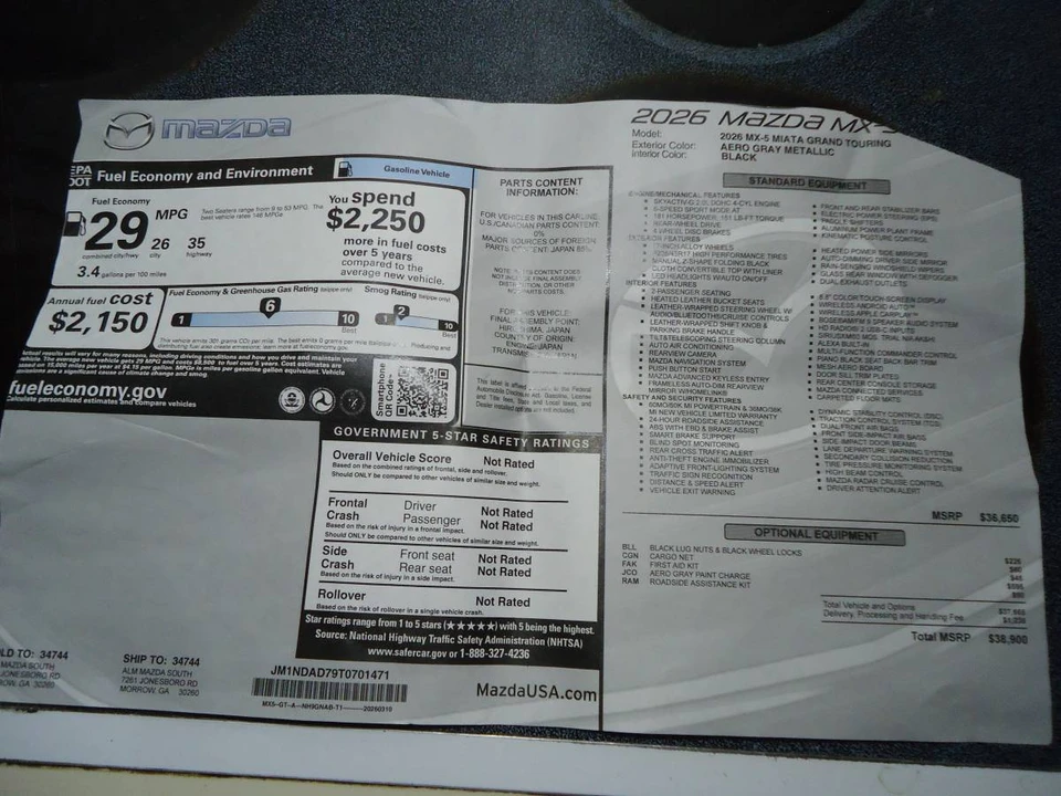 2026 Mazda ND MX-5 Miata - Image 10 of 11