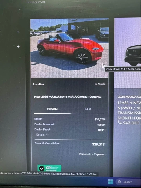 2026 Mazda ND MX-5 Miata - Image 8 of 8