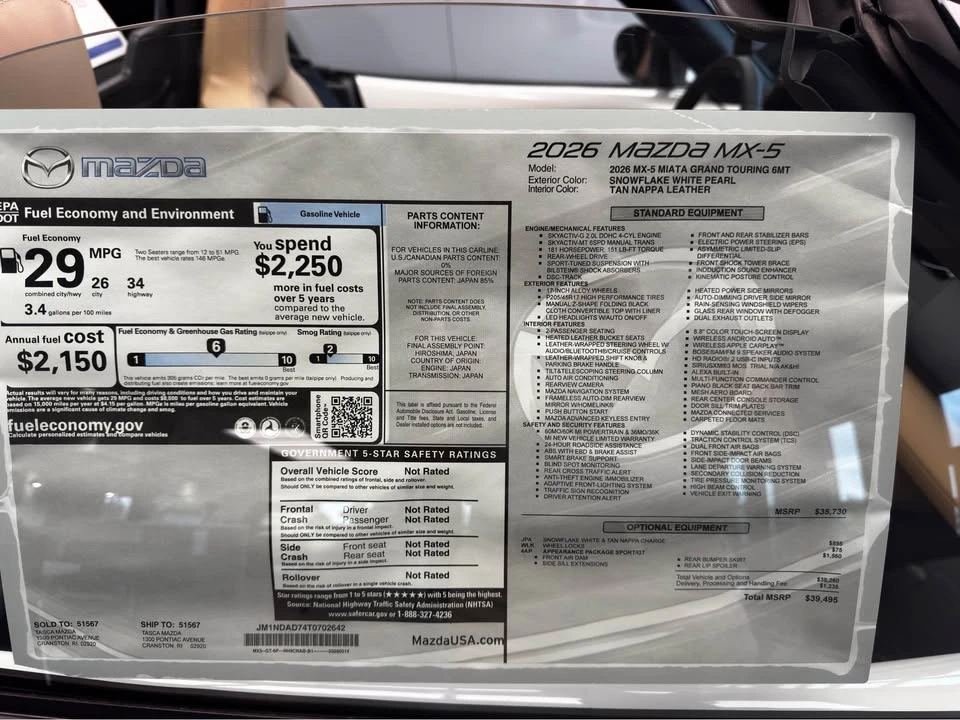 2026 Mazda ND MX-5 Miata - Image 8 of 8