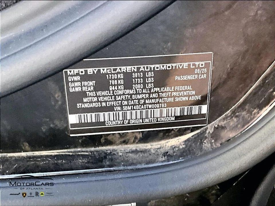 2026 McLaren 750S Spider - Image 25 of 27