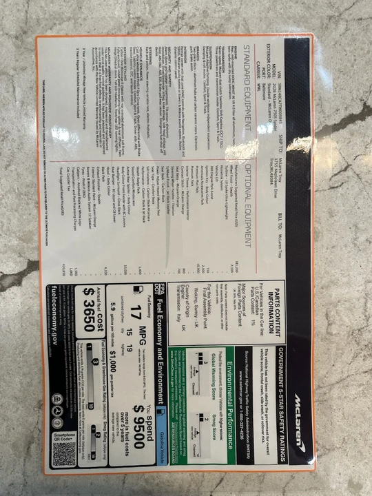2026 McLaren 750S Spider - Image 23 of 24