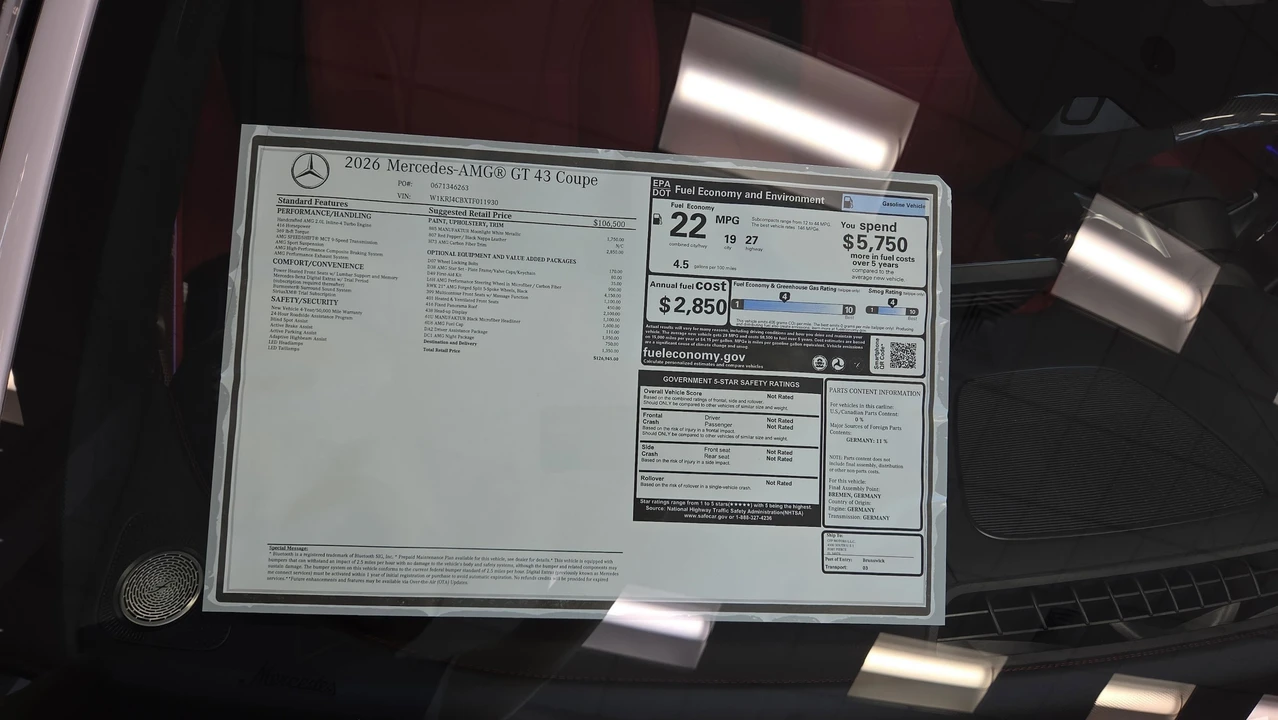 2026 Mercedes-Benz AMG GT - Image 15 of 31