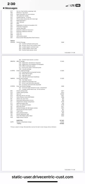 2026 Mercedes-Benz VS30 Sprinter - Image 19 of 19