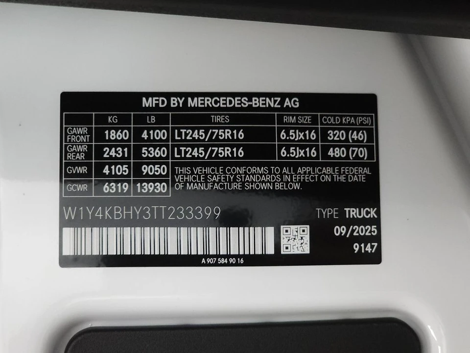 2026 Mercedes-Benz VS30 Sprinter - Image 29 of 30