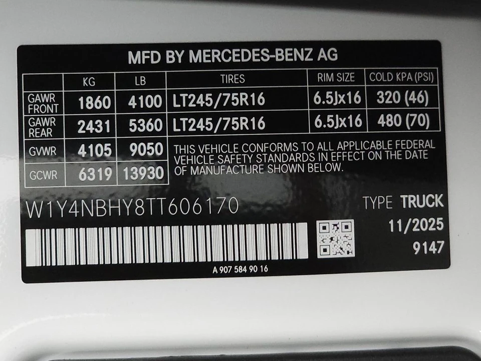 2026 Mercedes-Benz VS30 Sprinter - Image 30 of 31