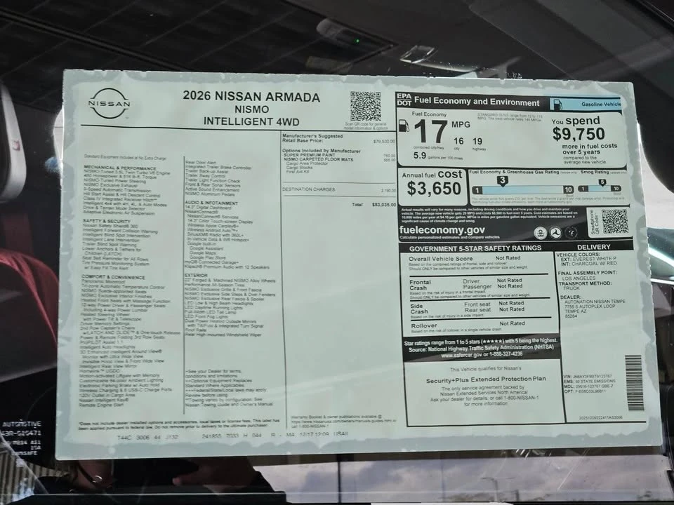 2026 Nissan Armada - Image 16 of 16