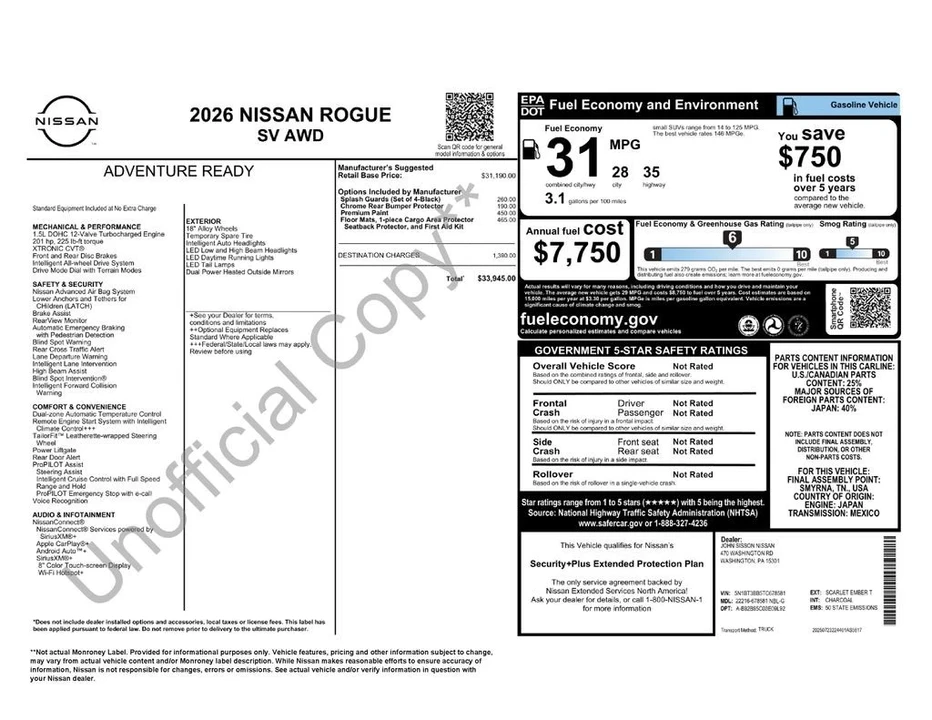 2026 Nissan Rogue - Image 6 of 21