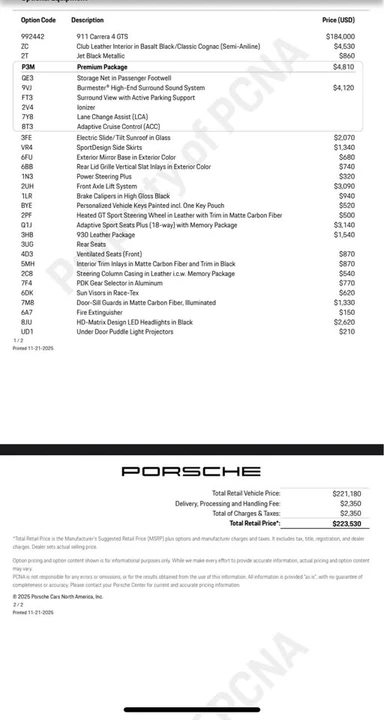2026 Porsche 992 Carrera GTS - Image 5 of 5