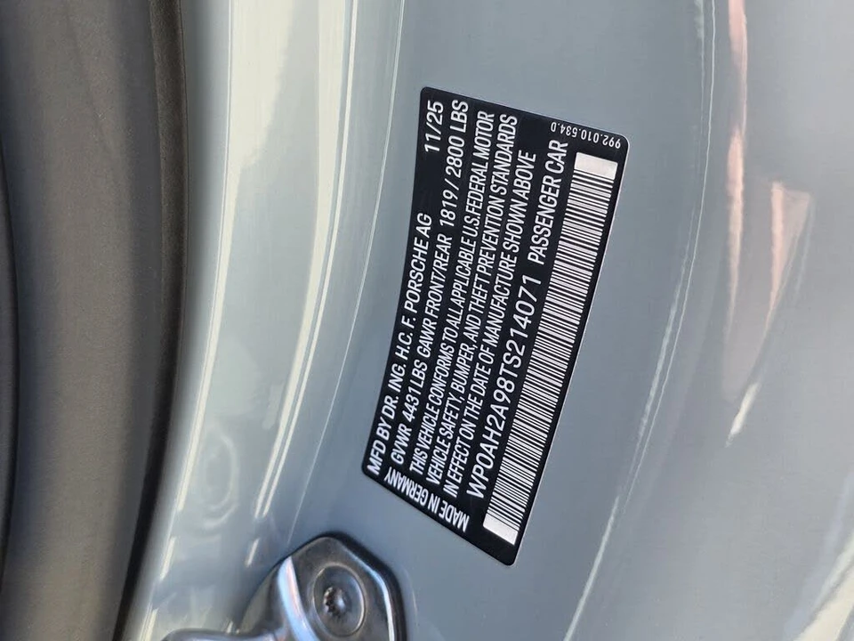 2026 Porsche 992 Carrera 4S - Image 29 of 30