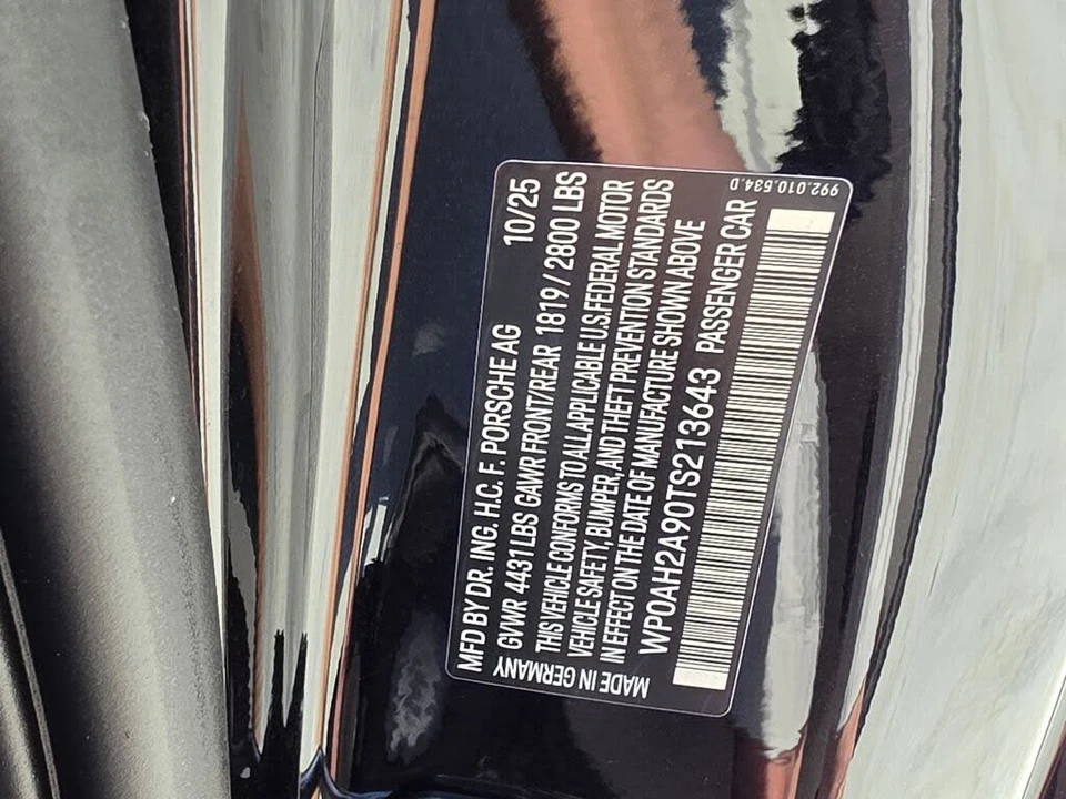 2026 Porsche 992 Carrera 4S - Image 31 of 31
