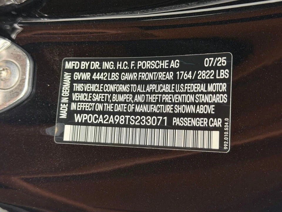 2026 Porsche 992 Carrera - Image 27 of 31