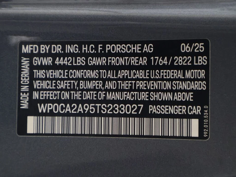 2026 Porsche 992 Carrera - Image 19 of 31