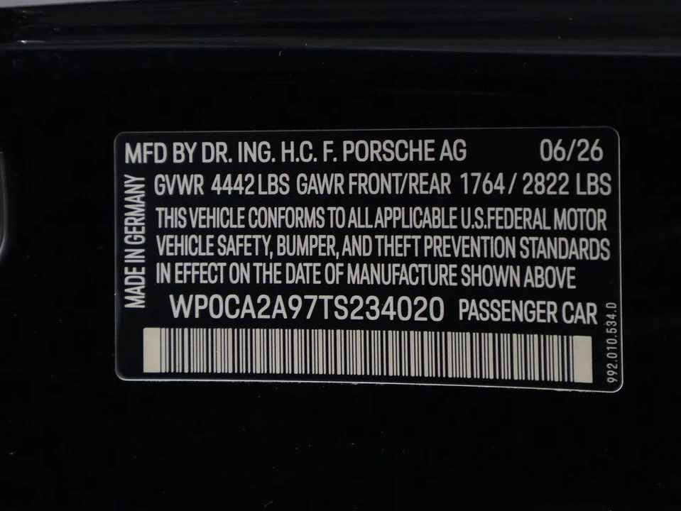 2026 Porsche 992 Carrera - Image 24 of 25