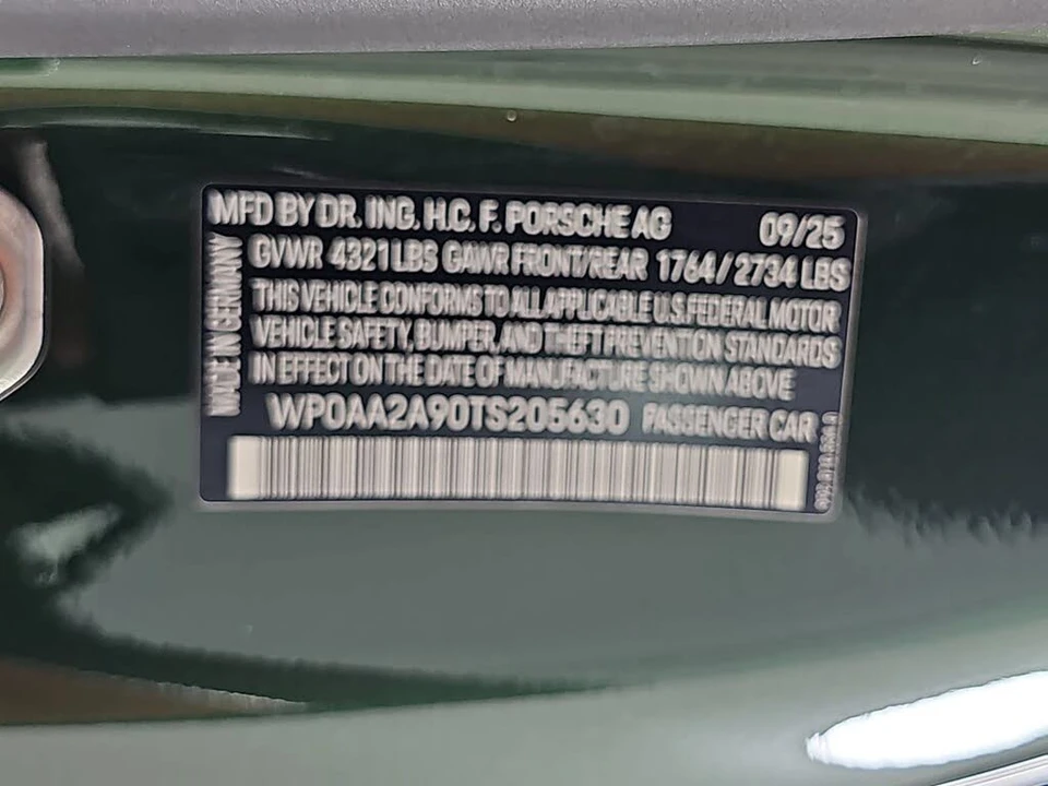 2026 Porsche 992 Carrera - Image 30 of 30